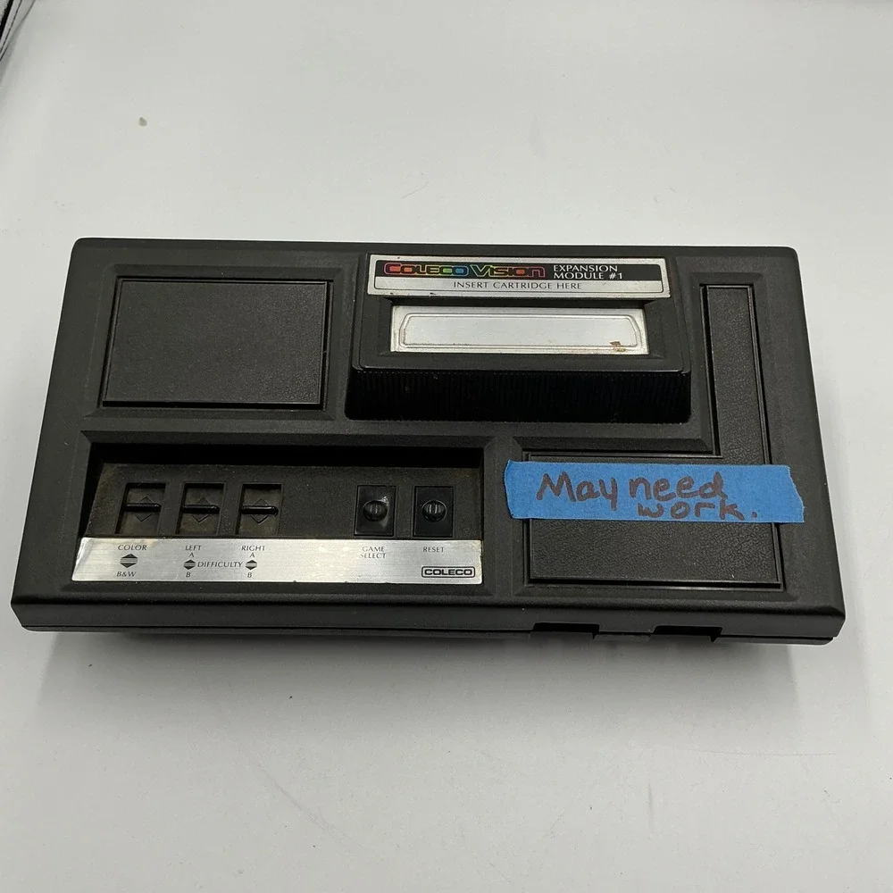 ColecoVision Video Game System Console with Controllers and Games Lot Tested